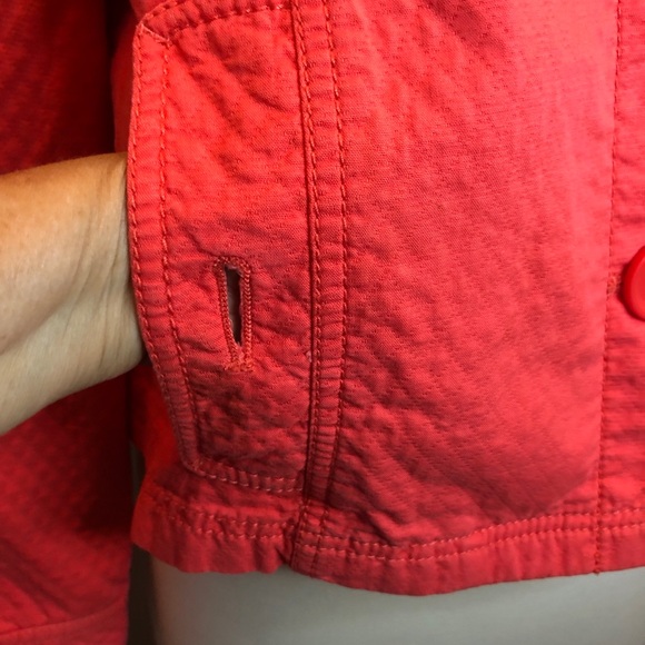 Liz Claiborne jacket. Thin quilt swingy hip length size large petite - Picture 5 of 16